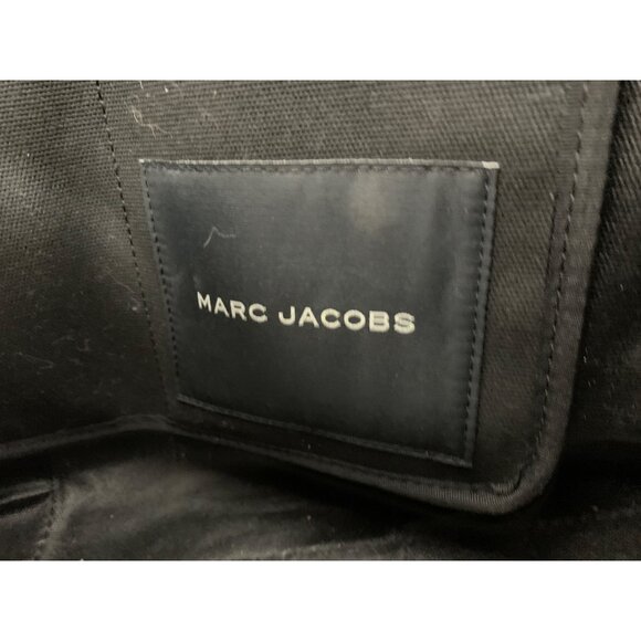 Marc Jacobs Large Canvas Tote Bag EUC Black Travel - Picture 8 of 12
